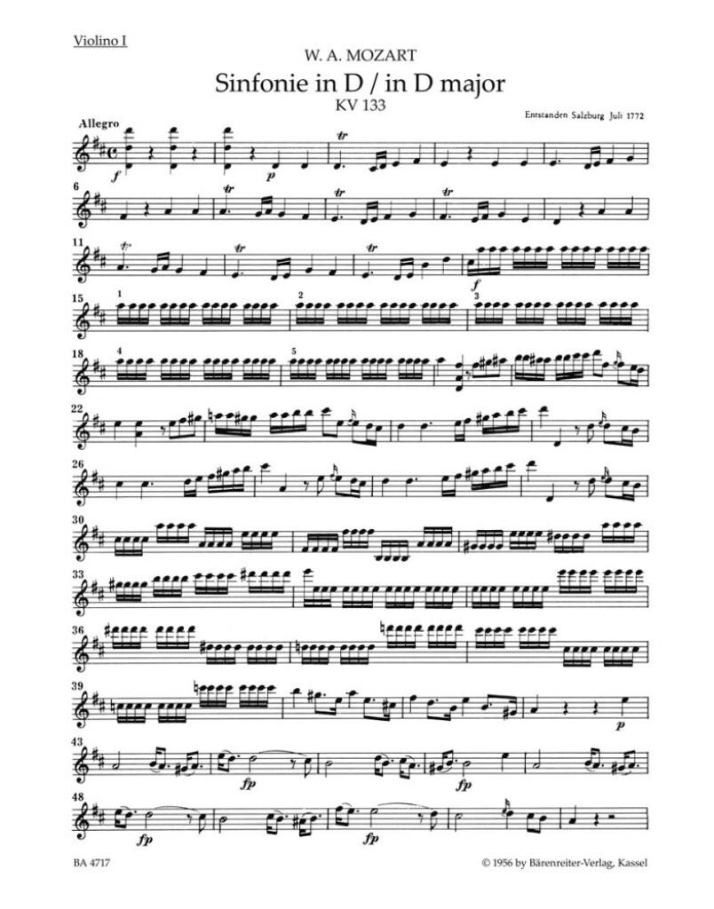Symphony in D Major No. 20